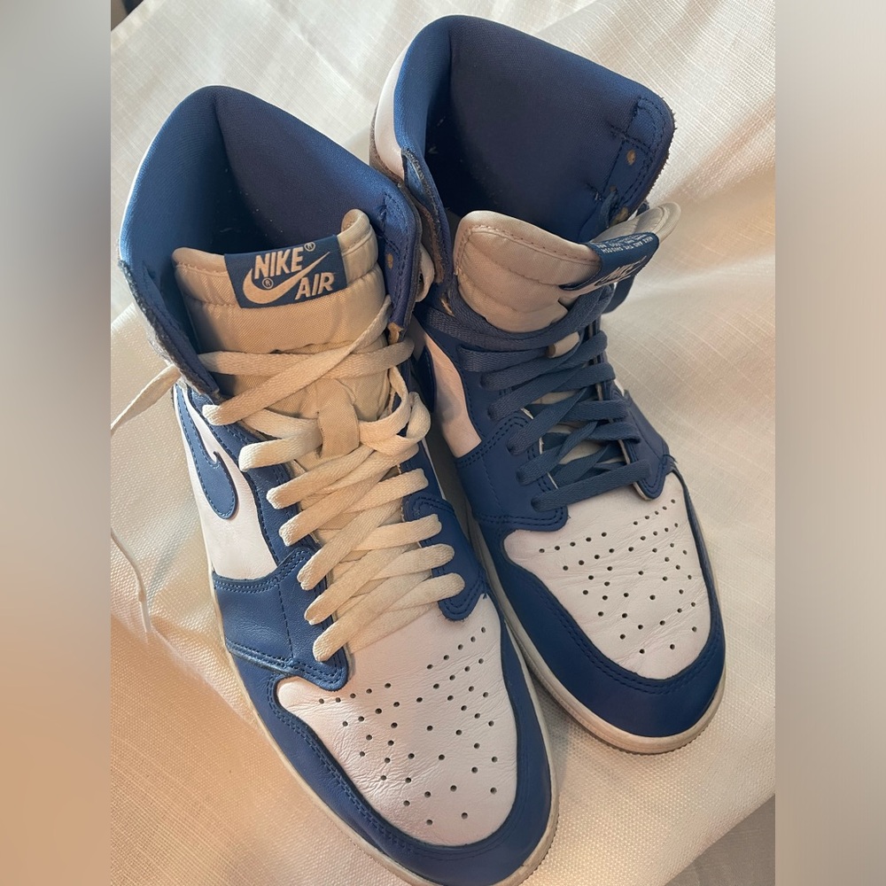 Nike Air Jordan size 14 blue and grey in good condition - Picture 2 of 4